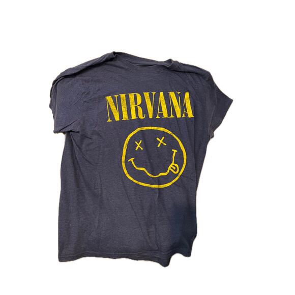 Nirvana Smiley T-Shirt, Men's XL - Picture 1 of 3